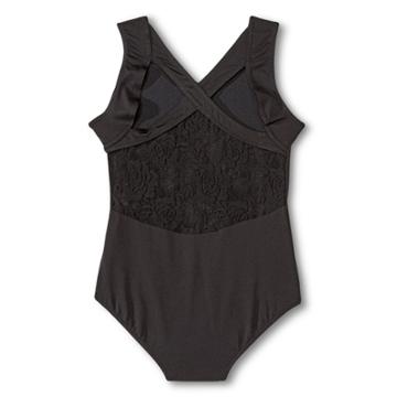 Danz N Motion By Danshuz Danz N Motion Girls' Lace Back Leotard - Black