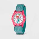 Disney Princess Girls' Disney Ariel Plastic Time Teacher Watch - Blue