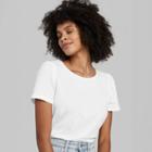 Women's Puff Short Sleeve T-shirt - Wild Fable White