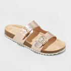 Girls' Drew Slip-on Footbed Sandals - Cat & Jack Rose Gold