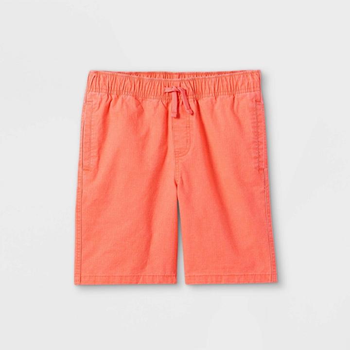 Boys' Pull-on Woven Shorts - Cat & Jack Coral Pink