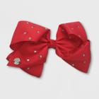 Nickelodeon Girls' Jojo Siwa Red And Rhinestone Bow Hair Clip,