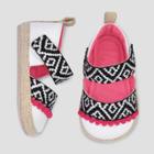 Baby Girls' Espadrille Sandals With Poms - Cat & Jack White