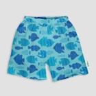 Green Sprouts Toddler Boys' Turtle Print Swim Trunks - Aqua Blue