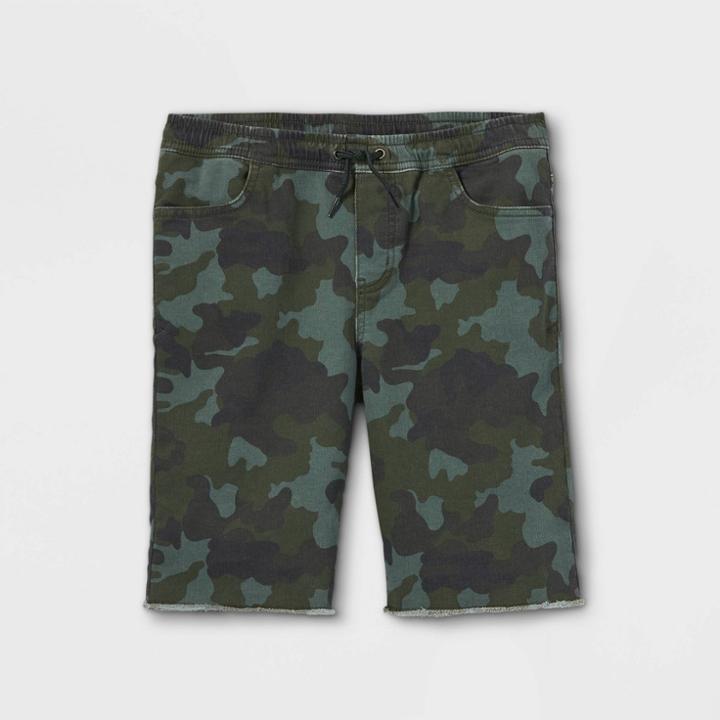 Boys' Pull-on Jean Shorts - Art Class Camo