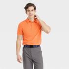 Men's Micro Striped Polo Shirt - All In Motion Orange
