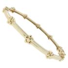 Distributed By Target Ellen 18k Gold Overlay Flower Design Bangle - Gold, Girl's