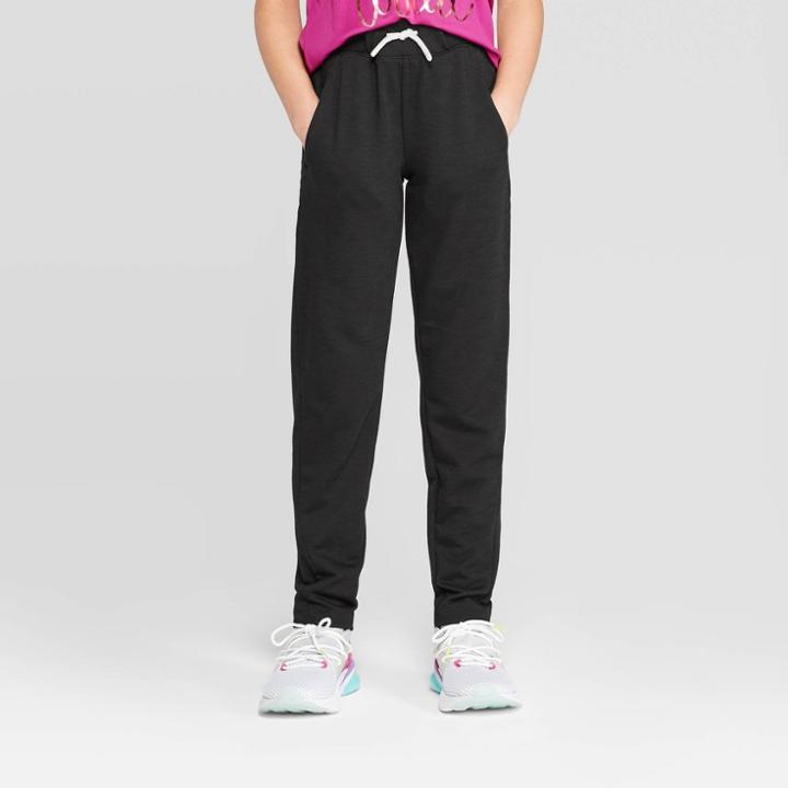 Girls' Plush Fleece Slim Fit Jogger Pants - C9 Champion Black