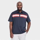 Men's Chest Striped Polo Shirt - All In Motion Navy