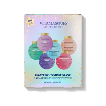 Vitamasques 6 Days Of Holiday Glow Mask Advent Calendar