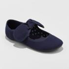 Girls' Jaya Wide Width Mary Jane - Cat & Jack Navy (blue) 13w,