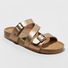 Women's Mad Love Bryanne Multi Strap Footbed Sandals - Rose Gold