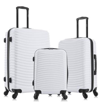 Dukap Adly Lightweight Hardside Checked Spinner Luggage Set