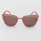 Women's Cateye Plastic Metal Combo Sunglasses - Wild Fable Pink, Women's, Size: Small, Grey/pink