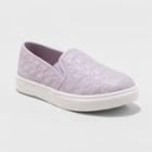 Girls' Anna Slip On Quilted Sneakers - Cat & Jack Purple