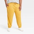 Men's Big & Tall Standard Fit Tapered Jogger Pants - Goodfellow & Co Gold