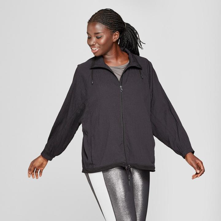 Target Women's Plus Size Textured Raglan Softshell Jacket - Joylab Black