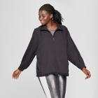 Target Women's Plus Size Textured Raglan Softshell Jacket - Joylab Black
