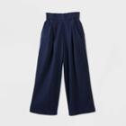 Women's High-rise Wide Leg Cropped Pull-on Pants - A New Day Indigo Xs, Women's, Blue