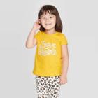 Petitetoddler Girls' Short Sleeve 'brave And Fearless' T-shirt - Cat & Jack Yellow