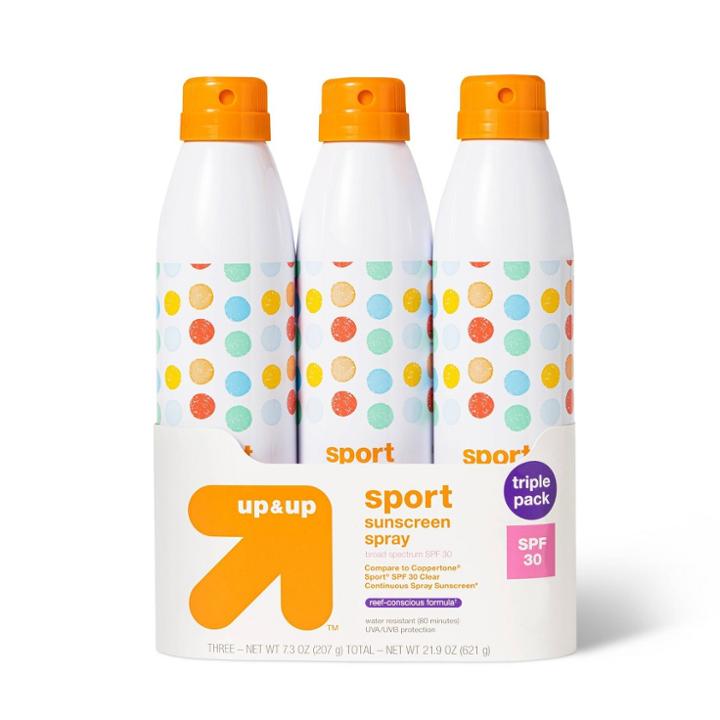 Sport Sunscreen Spray Triple Pack - Spf 30 - 21.9oz - Up & Up