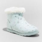 Toddler Girls' Emani Zipper Slip-on Shearling Style Winter Boots - Cat & Jack Blue