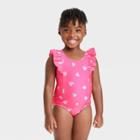 Toddler Girls' Hearts One Piece Swimsuit - Cat & Jack Pink