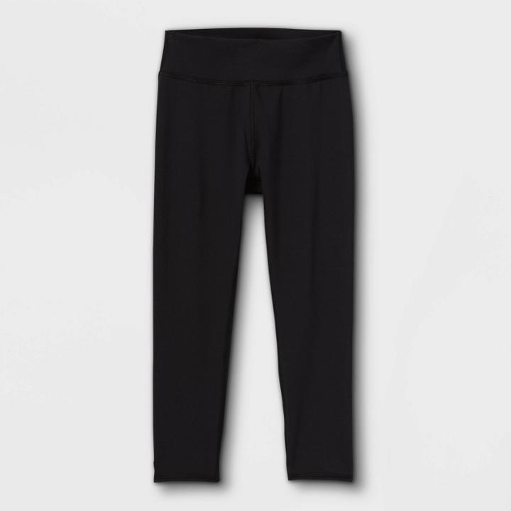 Girls' High-waisted Capri Leggings - All In Motion Black