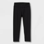 Girls' High-waisted Capri Leggings - All In Motion Black