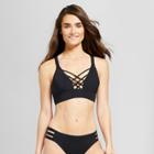 Sunn Lab Swim Sunn Lab Women's Strappy Triangle Bikini Top - Black