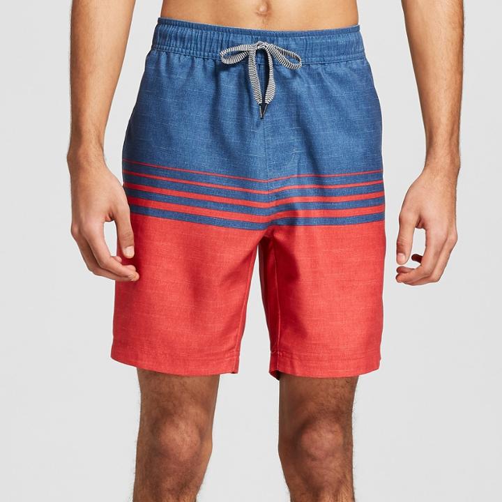 Trinity Collective Men's 7.5 Chard Elastic Waist Board Shorts - Trinity Red