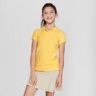 Girls' Short Sleeve Pique Uniform Polo Shirt - Cat & Jack Yellow