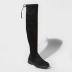 Women's Saoirse Over The Knee Boots - A New Day Black