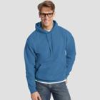Hanes Men's Ecosmart Fleece Pullover Hooded Sweatshirt - Denim Blue