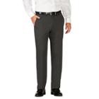 Haggar H26 Men's Classic Fit Premium Stretch Suit Pants - Charcoal (grey)