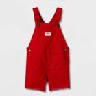 Oshkosh B'gosh Toddler Girls' Lace Trim Shortalls - Red