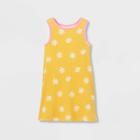 Toddler Girls' Printed Ribbed Tank Top Dress - Cat & Jack Yellow