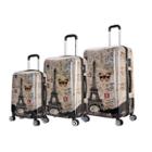 Inusa Lightweight Hardside Checked Spinner 3pc Luggage