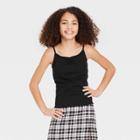 Girls' Cinch Front Tank Top - Art Class Black