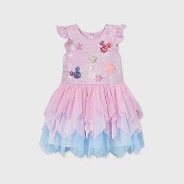 Disney X Pippa & Julie Toddler Girls' Pippa And Julie Disney Sleeveless Minnie Mouse Sequin Tutu Dress - Lavender 2t, Girl's,