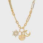 Sugarfix By Baublebar Constellation Starburst And Moon Link Chain Pendant Necklace - Gold