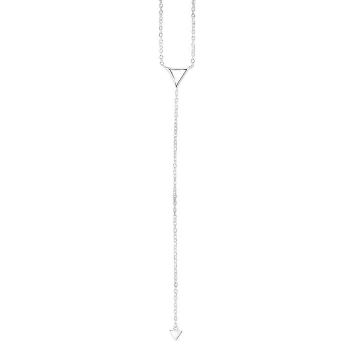 Target Women's Sterling Silver Double Triangle Y Necklace -