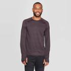 Men's Long Sleeve Nylon Tee - C9 Champion Dark Berry Purple / Cranberry L, Men's, Size: Large, Dark Pink Purple / Red
