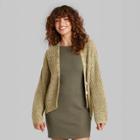 Women's Slouchy Cardigan - Wild Fable Light Olive Xs,
