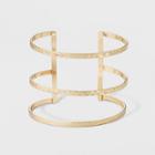 Target Women's Open Cuff With Three Textured Rows - Gold