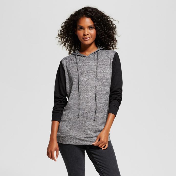 Women's Colorblocked Pullover Hoodie - Alison Andrews Black/gray M,