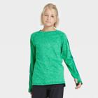 Boys' Long Sleeve Colorblock Soft Gym T-shirt - All In Motion Green