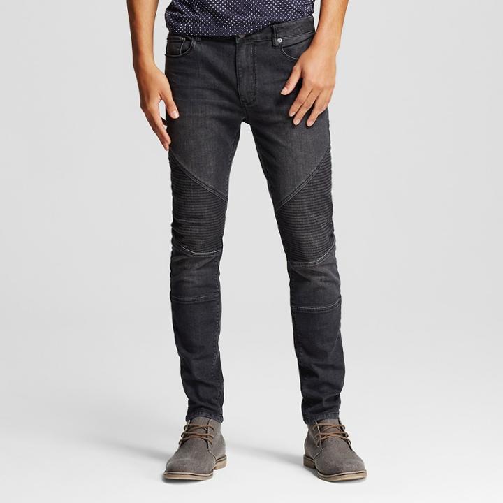 Men's Moto Jeans Black L - Jackson,