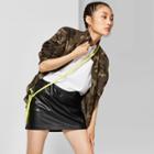 Women's Faux Leather Mini Skirt - Wild Fable Black M,