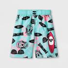 Boys' Fortnite Swim Trunks - Blue/pink